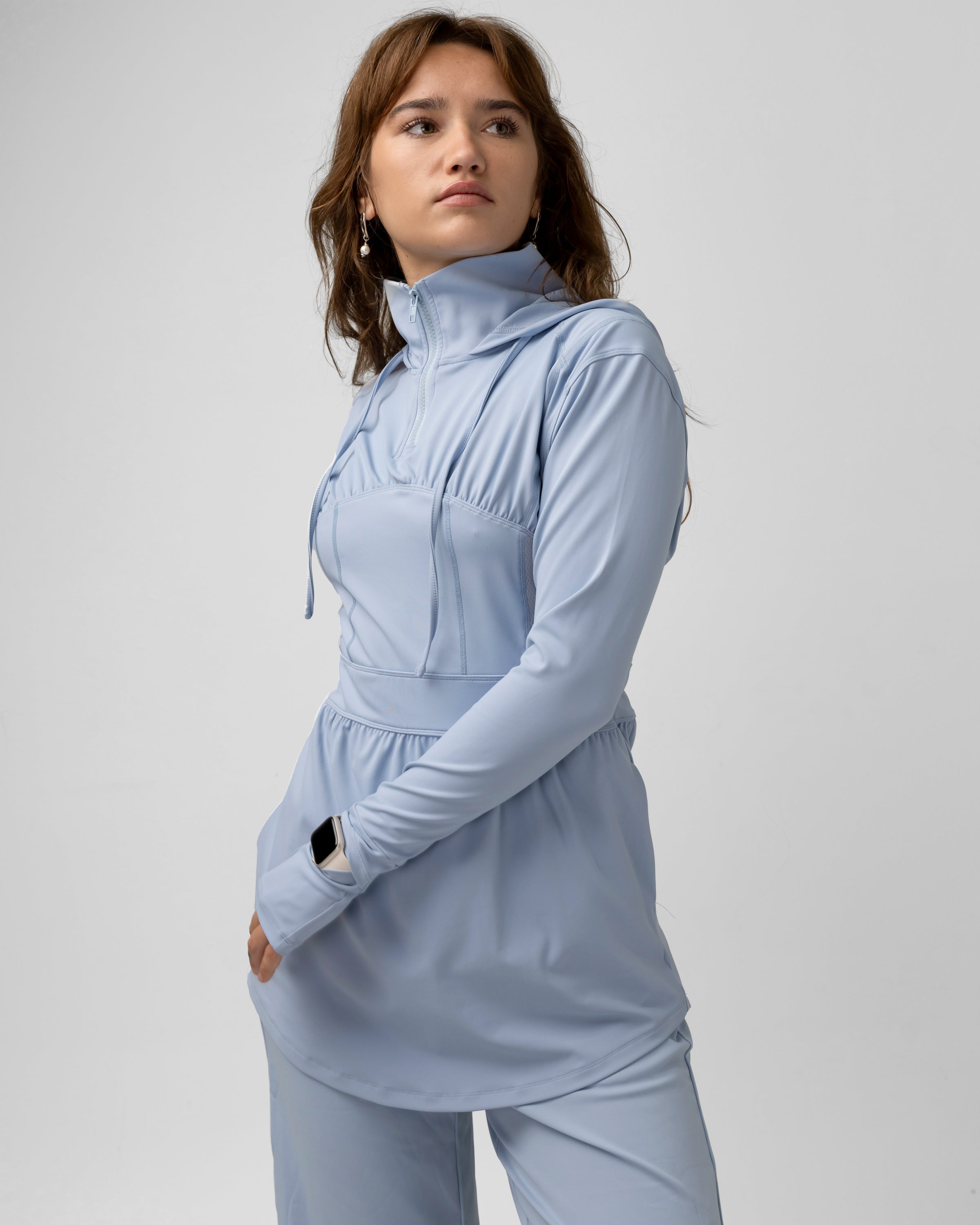 Tuckable Straight Leg Bottoms - Powdered Blue