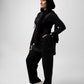 Black FlexFit Set (Top + Wide Leg Pants)